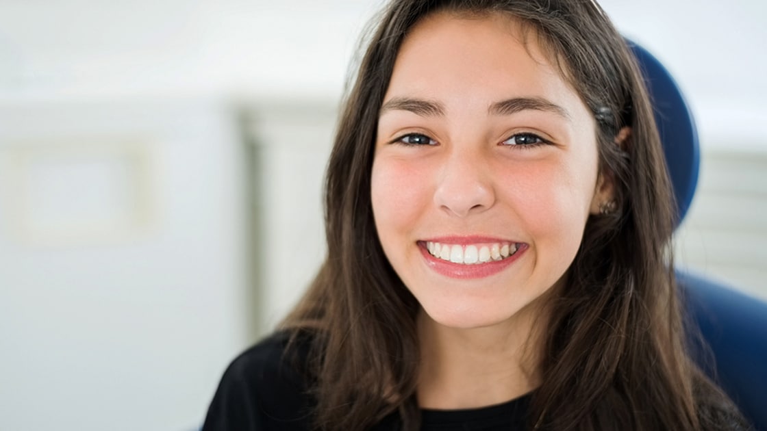 Teen at dentist